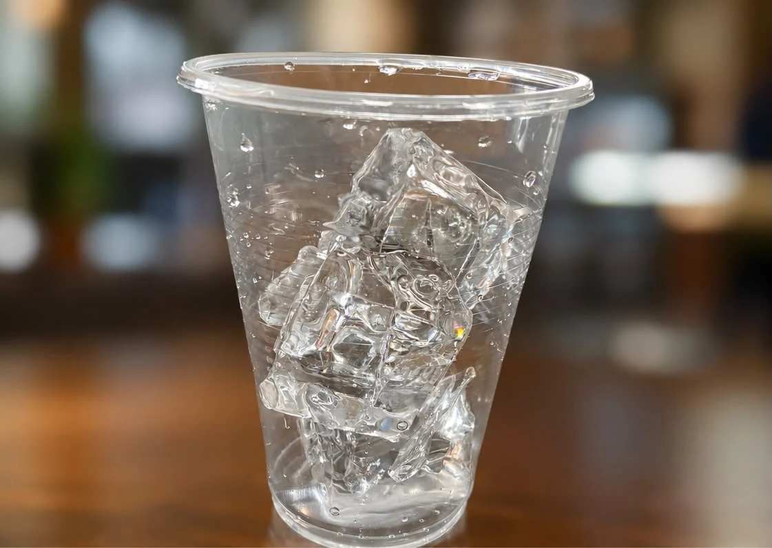 Vaso con cubos claros de hielo Only Ice